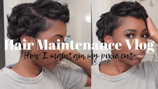HAIR MAINTENANCE VLOG | HOW TO MAINTAIN YOUR PIXIE CUT