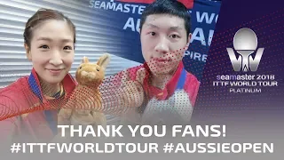 2018 ITTF Australian Open | Thank You Fans ❤️