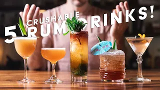 5 elevated RUM drinks that are dang delicious