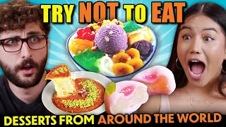 Try Not To Eat - International Desserts (Halo Halo, Knafeh, Kouign-Amann)