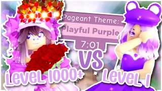 Level 1000 VS Level 1 in SUNSET ISLAND Challenge! | Royale High Sunset Island