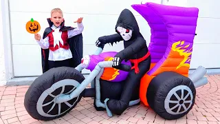 Vlad e Niki em histórias de Halloween para crianças