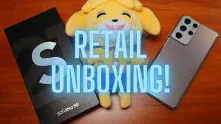 Samsung Galaxy S21 Ultra Retail Unboxing and Impressions! - Phantom Silver!