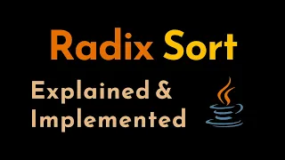 Radix Sort Algorithm Explained and Implemented with Examples in Java | Sorting Algorithms | Geekific