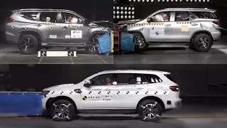 2017 Toyota Fortuner v Pajero Sport v Ford Everest Endeavour - Crash Test