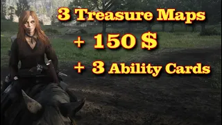 Earn 3 Treasure Maps + 150$ in Red Dead Online + more