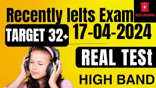 VERY HARD LISTENING TEST 2024 , MCQ IELTS LISTENING TEST ||MAP , 17-04-2024