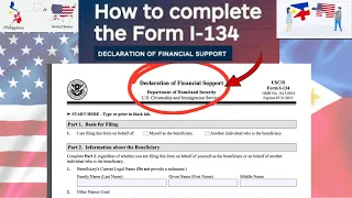 HOW TO FILL OUT I-134 FORM STEP BY STEP | Declaration of Financial Support | K1 Visa #k1visa