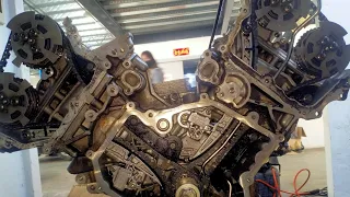 2014 Jaguar ; Range Rover 3.0L V6 gasoline engine timing chain adjustment.