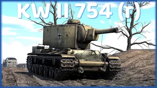 Mighty 152mm Howitzer - KW II 754 (r) German Heavy Tank Gameplay