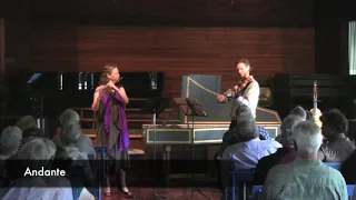 Duo in B-flat Major, K424, Andante  (1st mvt) by Mozart, Christina Jennings and Matthew Dane