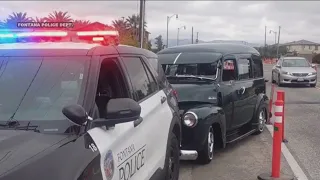 Officer helps stop classic car without brakes