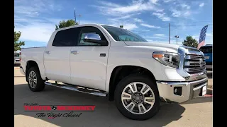 2020 TOYOTA Tundra 1794 Edition CrewMax in Super White walk around at Pat Lobb Toyota of Mckinney