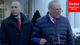 BREAKING NEWS: Schumer, Jeffries Tout 'Very Good Meeting' With Biden, Johnson At White House