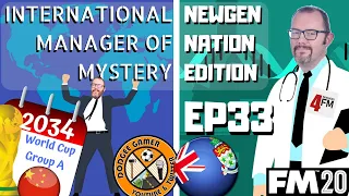 FM20 Cayman Islands EP33 - 2034 World Cup v China - Newgen Nation - Football Manager 2020