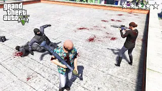 GTA 5 - Michael And Amanda's FIVE STAR COP BATTLE! (GTA V Funny Moment)