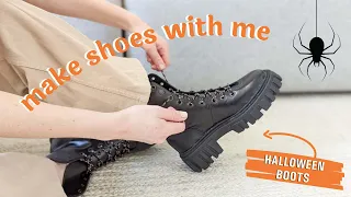 Halloween Boots | MAKE SHOES WITH ME | Shoemaking Tutorial