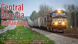 Central Georgia Railfanning Trip ~ Part 1 ; Valdosta to Cordele