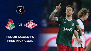 Fedor Smolov's Free Kick Goal against Spartak | RPL 2020/21