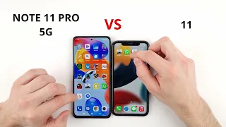 Xiaomi Redmi Note 11 Pro 5G vs iPhone 11 SPEED TEST