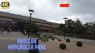 Wrocław Magnolia park with shopping mall 4k walking tour
