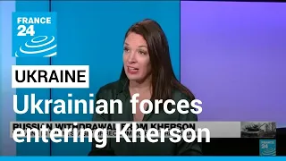 Ukrainian forces entering Kherson after Russian retreat • FRANCE 24 English