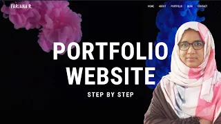 How to make portfolio website in wordpress | Step by step tutorial