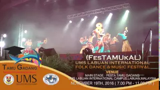 Promo UMS Labuan International Folk Dance & Music Festival 2016