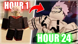 Spending 24 Hours As RYOMEN SUKUNA In Jujutsu Infinite...(Roblox)