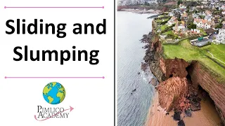 What is the difference between sliding and slumping?