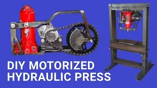 Diy Motorized Hydraulic Press Bench top || Plus Giveaway ||