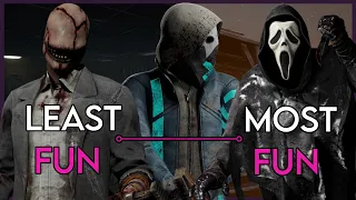 All 30 Killers Ranked from LEAST to MOST FUN | Dead by Daylight 2022