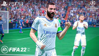 FIFA 22 - Real Madrid vs. Man City - UEFA Champions League 21/22 Semi Final 2nd Leg Full Match | 4K