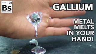 Gallium - Amazing Metal Melts in your Hand!