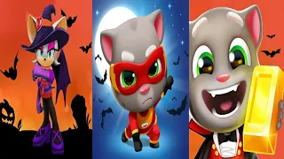 Sonic Dash Halloween Vs Talking Tom Hero Dash Vs Talking Tom Gold Run Walkthrough Gameplay HD