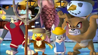 Tom and Jerry in War of the Whiskers Nibbles Vs Monster Jerry Vs Duckling Vs Tom (Master Difficulty)