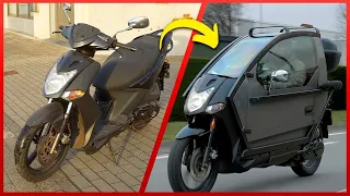 Man Makes Incredible Futuristic Motorbike from Old Scooter | by @meanwhileinthegarage