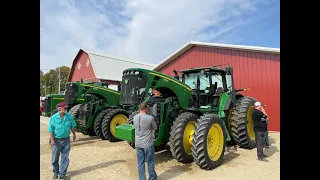 Pair of 2009 John Deere 8530 Tractors Sold Yesterday on Farm Auction in Adams, MN