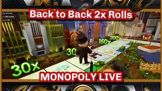 I got a Back 2 Back 2x Rolls on Monopoly Live on LAST BET!