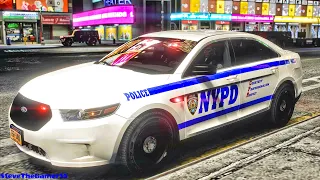 Playing GTA 5 As A POLICE OFFICER City Patrol| NYPD LC 2|| GTA 5 Lspdfr Mod| 4K