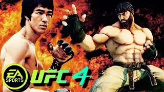 BRUCE LEE vs RYU(Rematch!|Street Fighter 5)EA sports UFC4