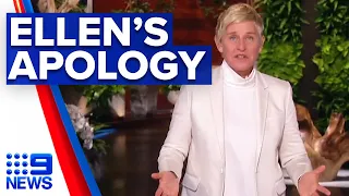 Ellen DeGeneres returns to TV with apology | 9 News Australia