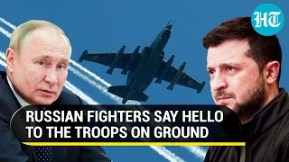 Putin's fighter aircraft greet a column of Russian Armed Forces in Donbas | Close Air Support