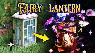 I made the most maximalist fairycore lantern ✨🦋🍄