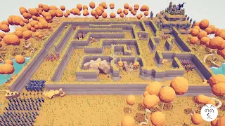 Tribal Maze Death Run in TABS Map Creator Totally Accurate Battle Simulator