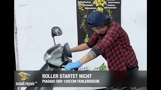 Roller startet nicht - Piaggio SKR Fehlersuche