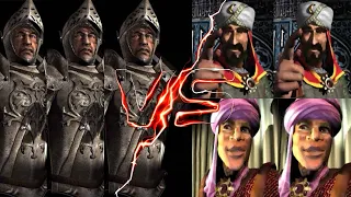 3 WOLVES VS 2 SALADIN AND 2 EMIR | Stronghold Crusader AI Battle