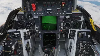 DCS F14 - BVR with AIM 54 in TWS Mode
