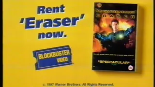 Blockbuster Video advert for 'Eraser' - 9th March 1997 UK television commercial