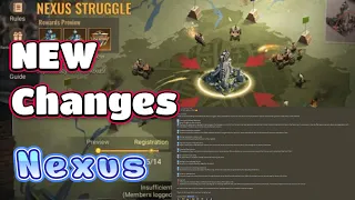 State of Survival : Major changes to the Nexus